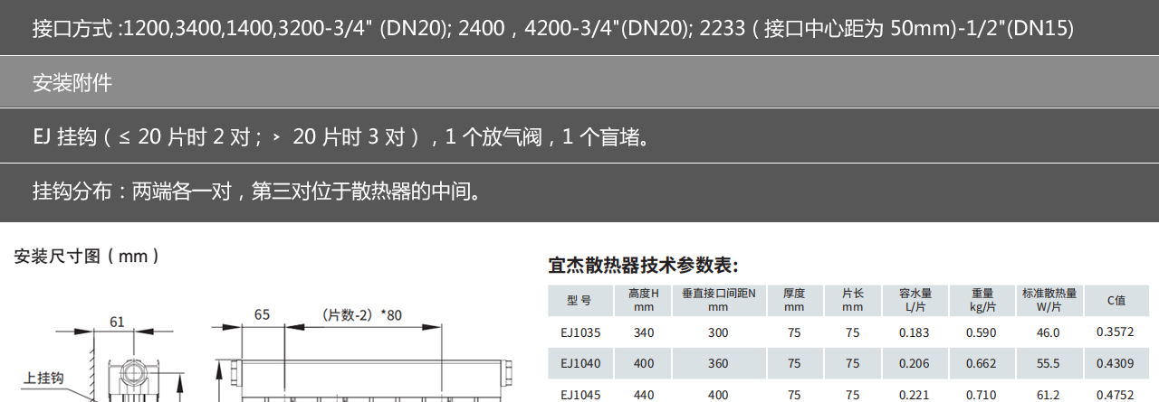森德宜杰散熱器 （EJ）-森德官方網(wǎng)站